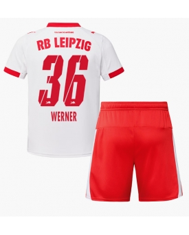 Billige Fotballdrakt RB Leipzig Timo Werner #36 Replika Hjemmedraktsett Barn 2025-26 Kortermet (med bukser)